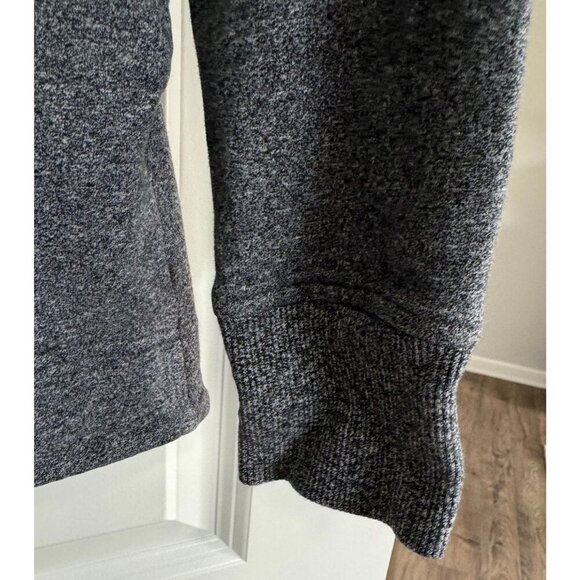 Lululemon Split Pullover Hoodie Sweatshirt Charcoal Gray Speckled Black Womens 4 - Picture 4 of 7